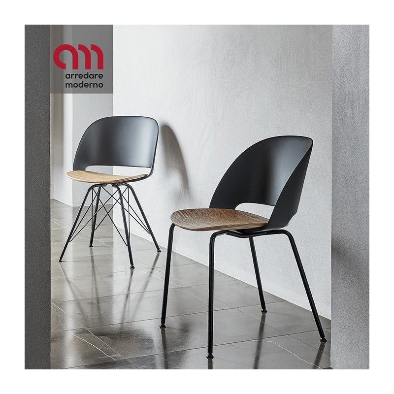 Polo Bontempi Chair polypropylene - wood