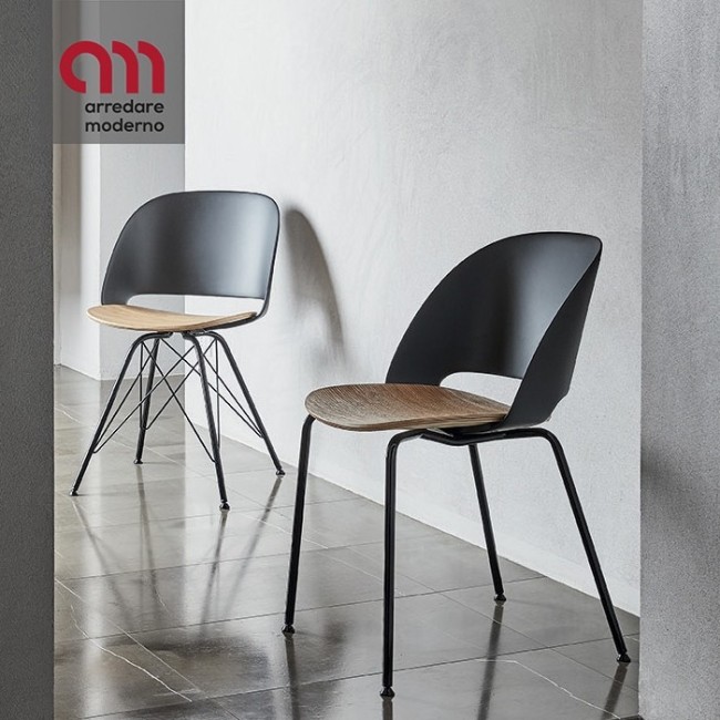 Polo Bontempi Chair polypropylene - wood