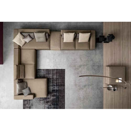 Zenit Wall Bontempi casa angular sofa with chaise longue