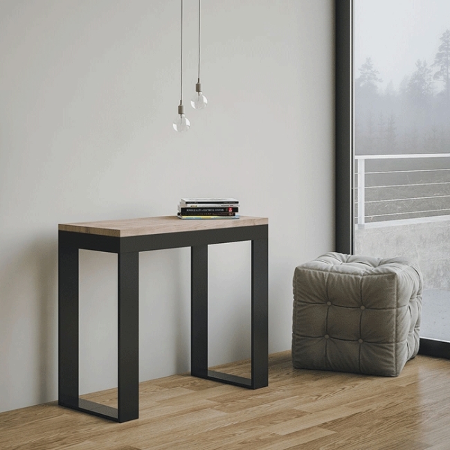 Tecno Evolution Itamoby Console table anthracite frame