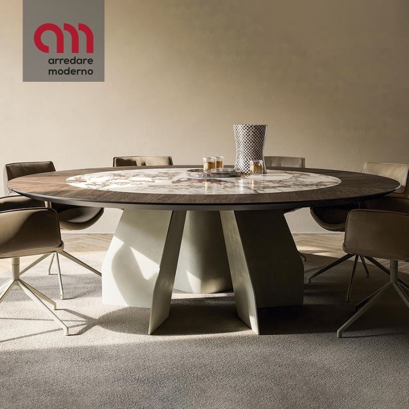 Senator Ker-Wood Round Cattelan Italia stable Table