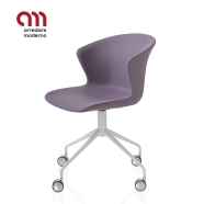 Kicca Plus Kastel swivel chair with castors