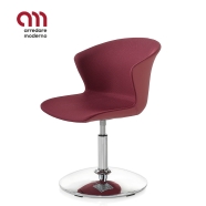 Kicca Plus Kastel chromed base swivel chair