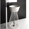 Lavabo de baño Wire Hidra Cerámica