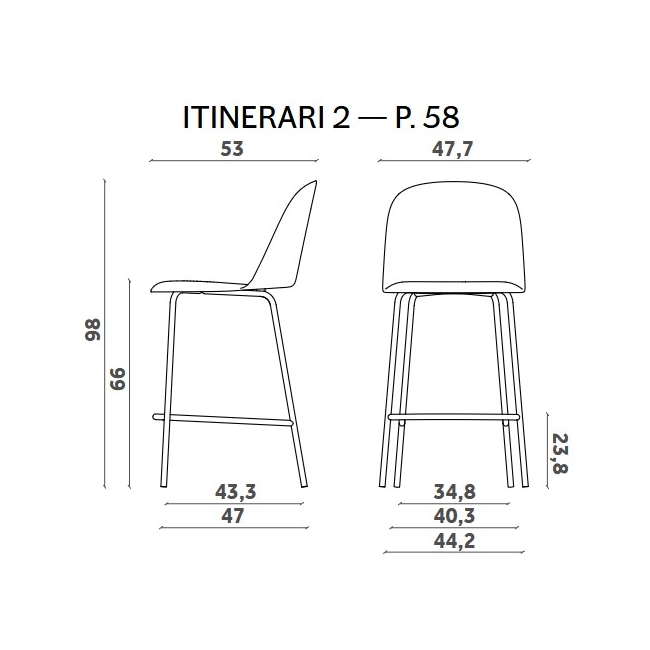 Taburete Mariolina Miniforms