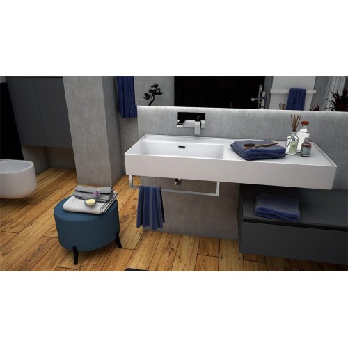 Kiub Hidra Ceramica Lavabo de baño con tablero refinado