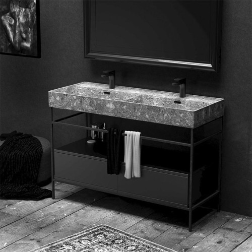 Kiub Hidra Ceramica Lavabo de baño Doble refinado