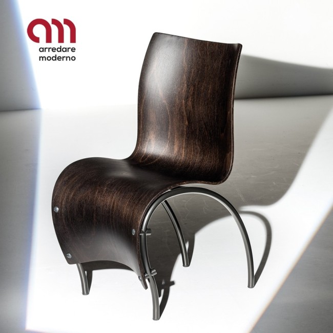 1 Silla de diseño moderno Skin Moroso en madera