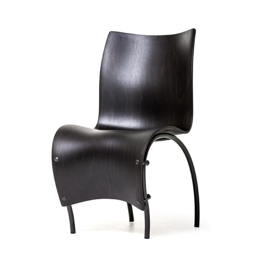 1 Silla de diseño moderno Skin Moroso en madera