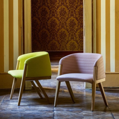 Mafalda Moroso Silla sillón de madera