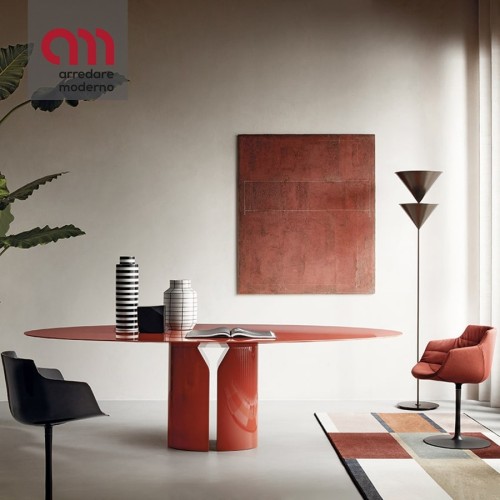 Mesa MDF Italia NVL Table lacado y de marmol