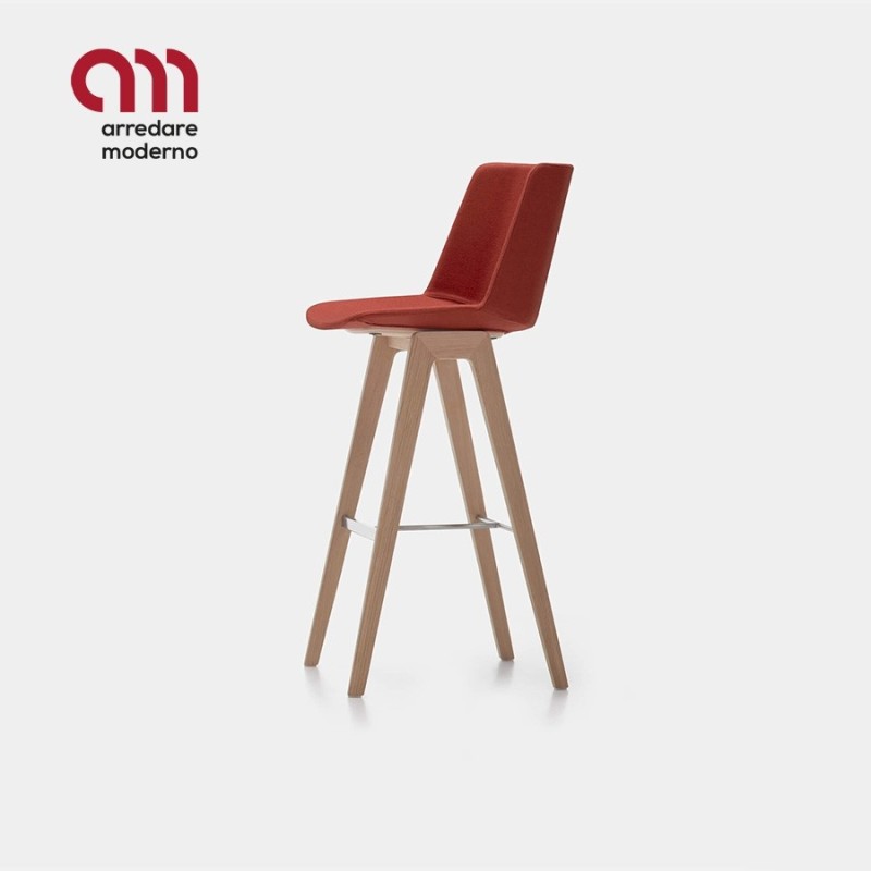 Aiku MDF Italia Taburete Patas De Madera