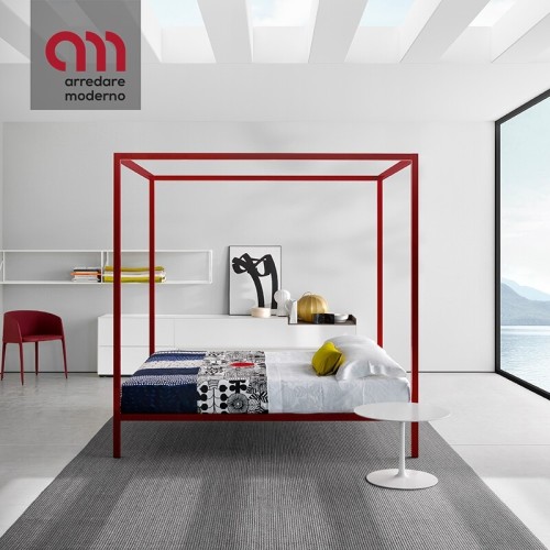 Aluminium Bed MDF Italia Cama con dosel