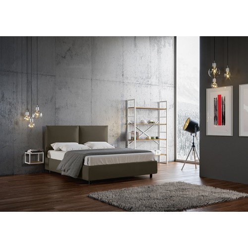 Cama doble Ityhome Antea con cabecero acolchado - Arredare Moderno