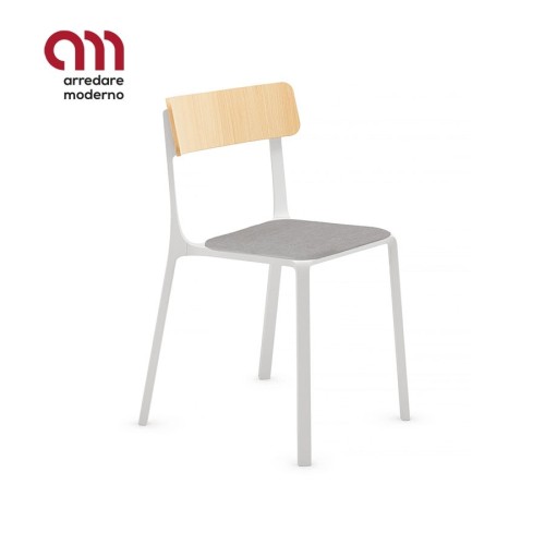 Ruelle  Infiniti Design Silla espaldar de madera con panel