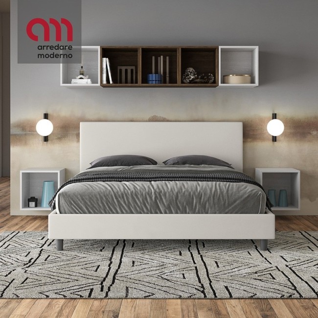 Cama doble de madera Ityhome Naspy - Arredare Moderno