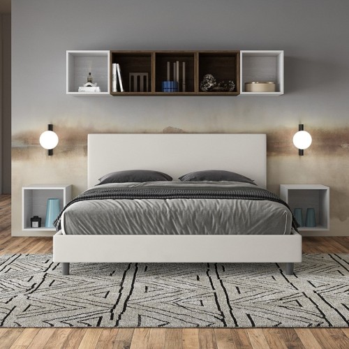 Cama doble de madera Ityhome Naspy - Arredare Moderno