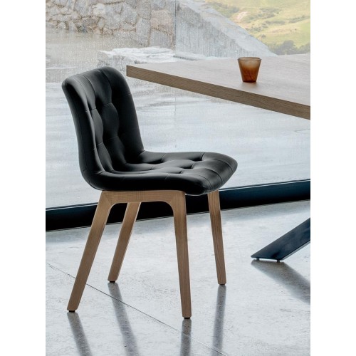 Kuga Bontempi Silla con estructura en madera