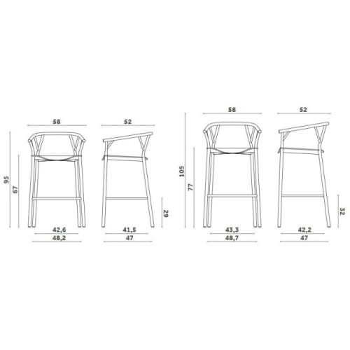 Sgabello Valerie Miniforms