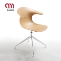 Silla Loop 3D Wood 4 Star Aluminium Base Infiniti Design