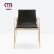 Fauteuil Malmö Pedrali en cuir