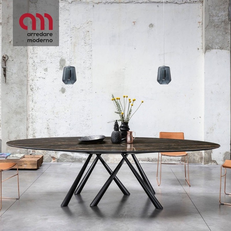 Forest Midj Table fixe elliptique