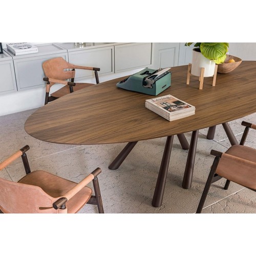 Forest Midj Table fixe elliptique