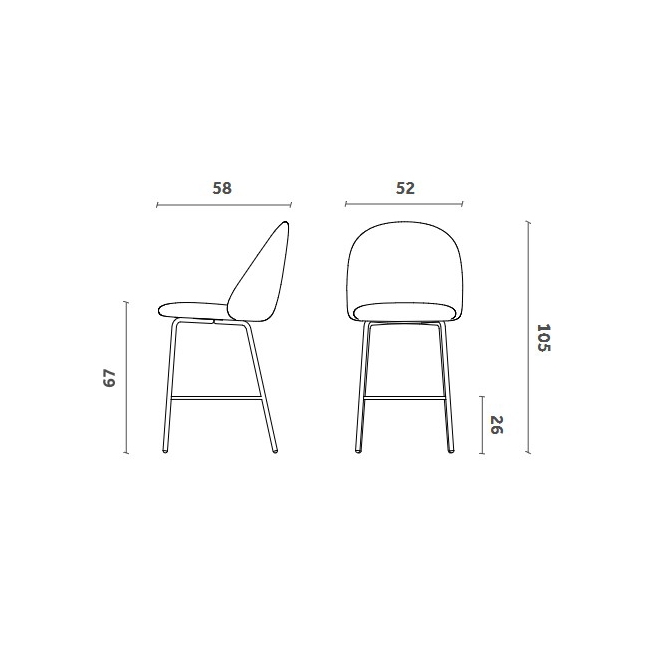 Tabouret Iola Miniforms