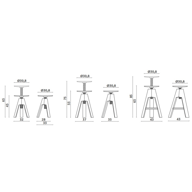 Tabouret Vitos Miniforms