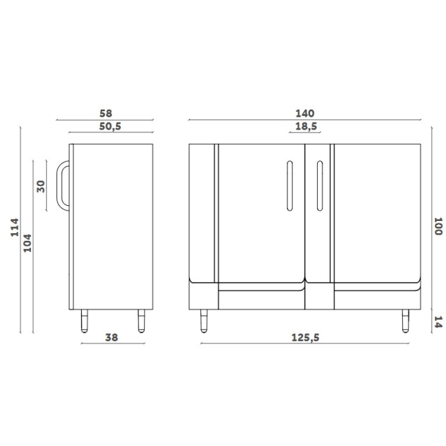 Buffet Dalila Miniforms