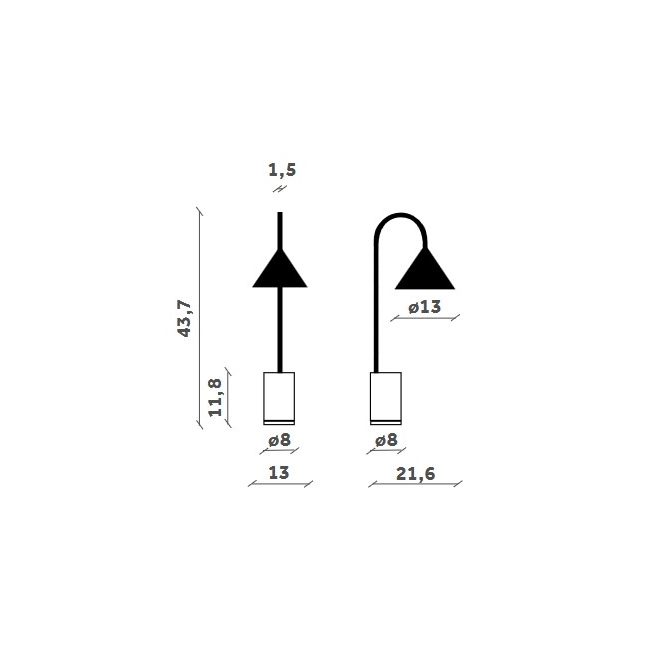 Lampe de table Ozz Desk Miniforms