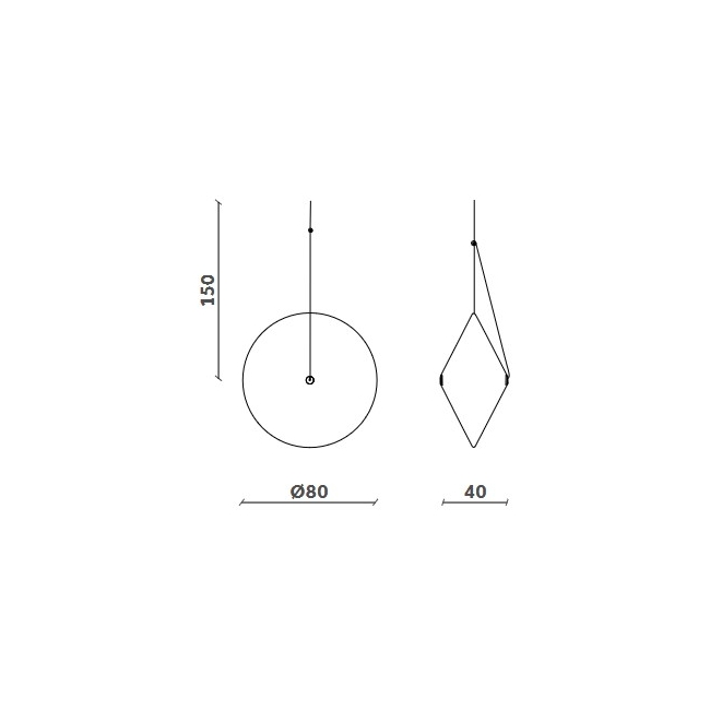 Lampe à suspension Rificolona Miniforms