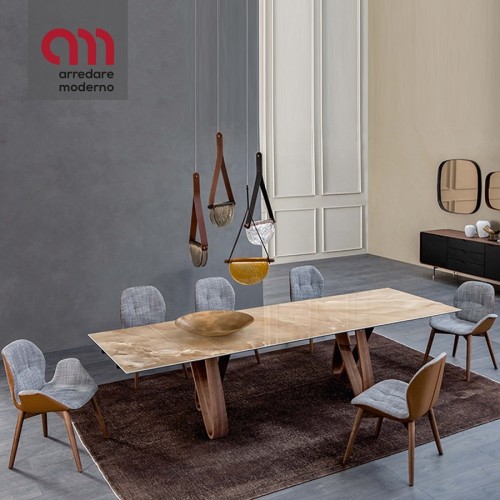 Table salle a manger extensible Butterfly Tonin Casa