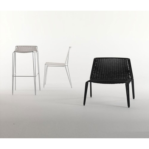 Penelope Casprini Chaise Weave en acier