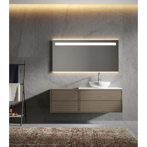 Edoné Miroir avec bandeau lumineux