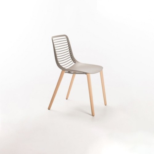 Mini Wood Casprini Chaise avec pieds en bois