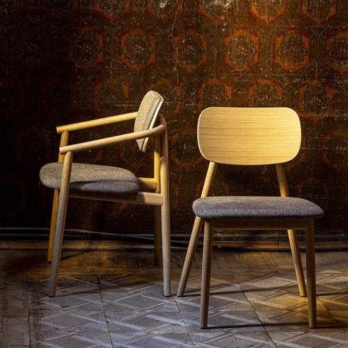 Klara Moroso Chaise en bois revêtue