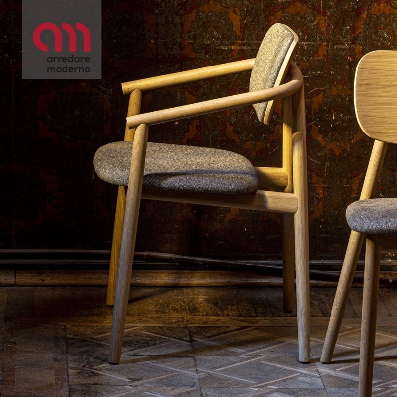 Klara Moroso Fauteuil en bois revêtue