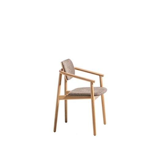 Klara Moroso Fauteuil en bois revêtue