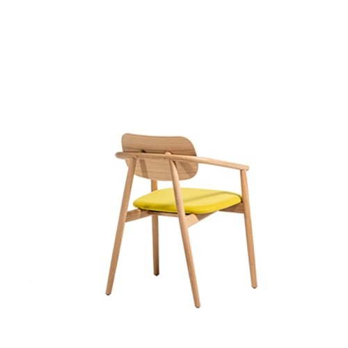 Klara Moroso Fauteuil en bois revêtue