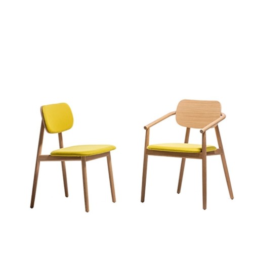 Klara Moroso Fauteuil en bois revêtue