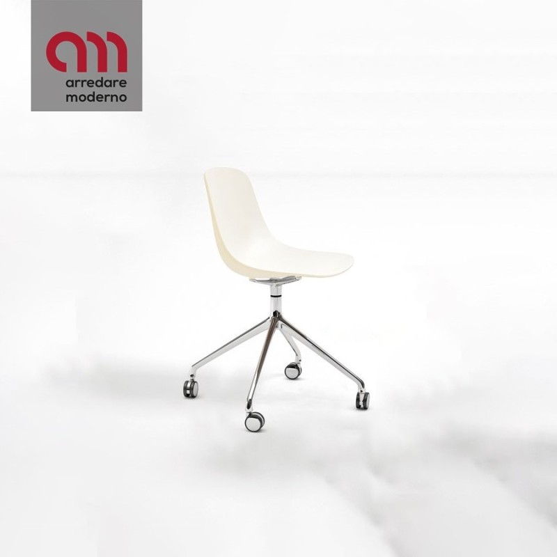 Chaise Pure Loop Binuance Swivel with Castors - Arredare moderno