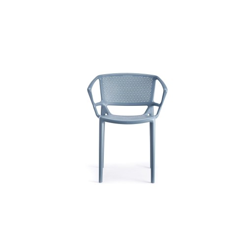 Chaise Fiorellina perforated seat and back with arms - Arredare moderno