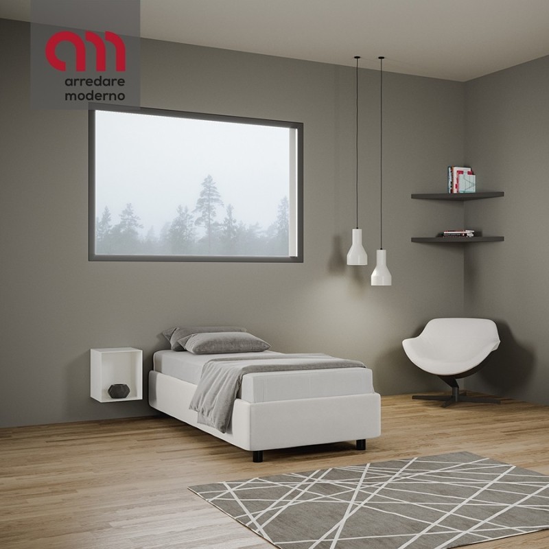 Lit simple Ityhome Azelia avec sommier - Arredare Moderno