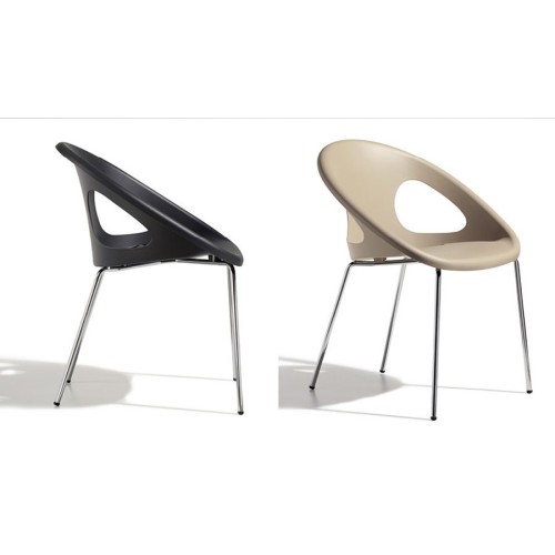 Drop Scab Chaise jambes chromées