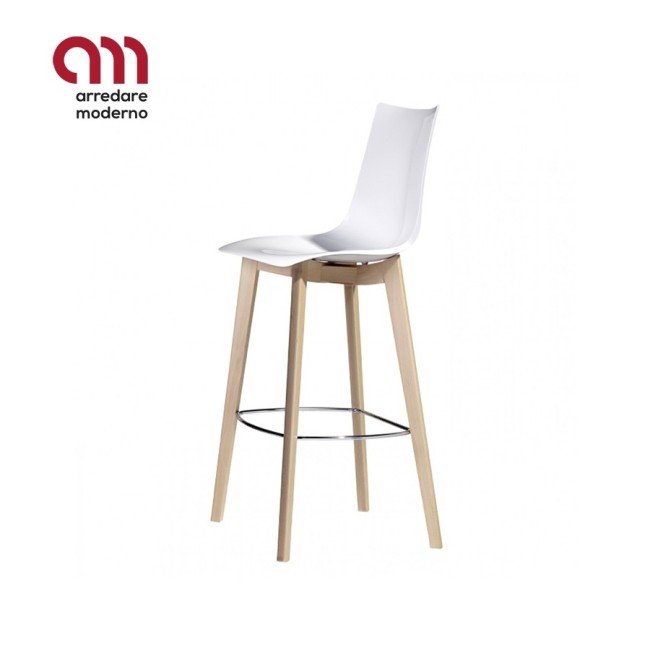 Natural Zebra antishock Scab Tabouret en bois