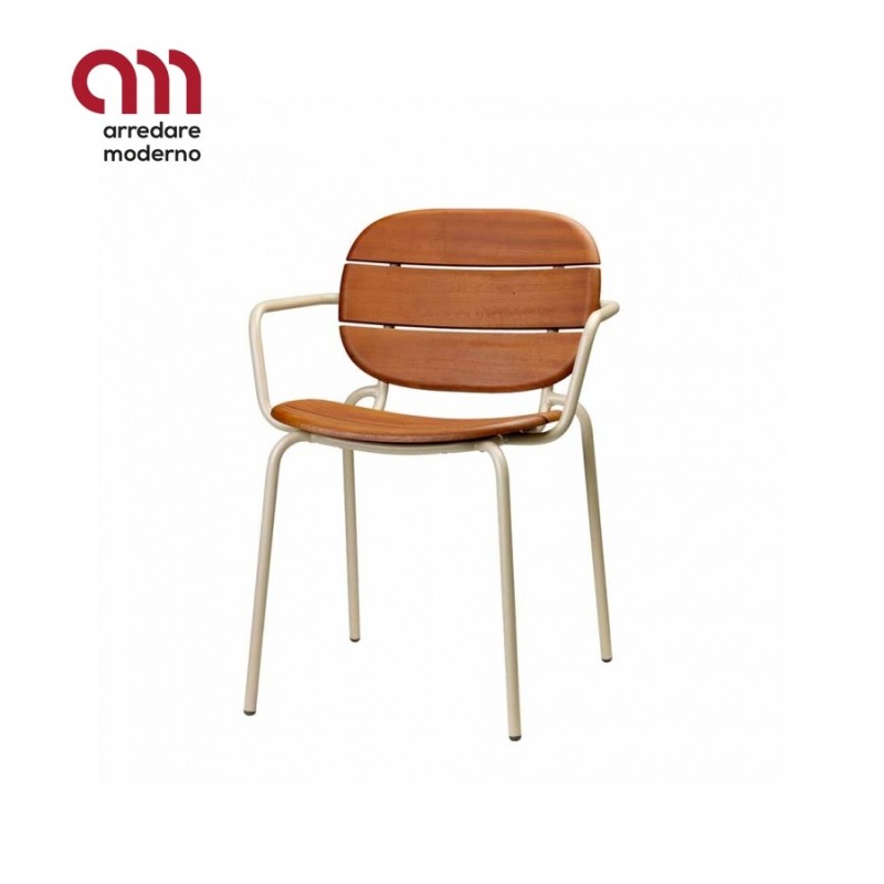 Chaise moderne Si-Si wood Scab