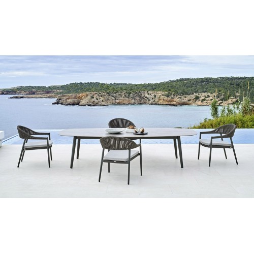 Table de Jardin Ellisse low Varaschin