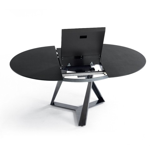 Millennium Bontempi Table rond en cristal