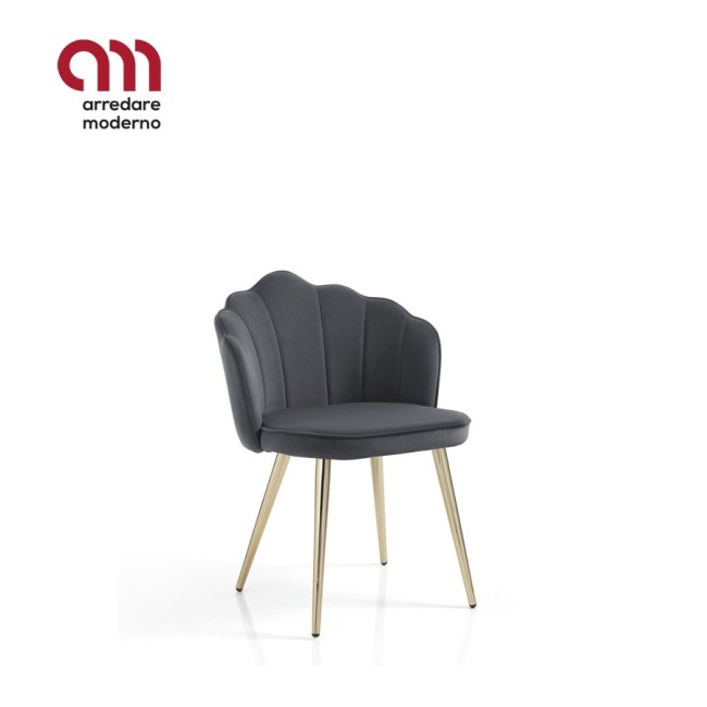 Shell Tomasucci chaise en velours